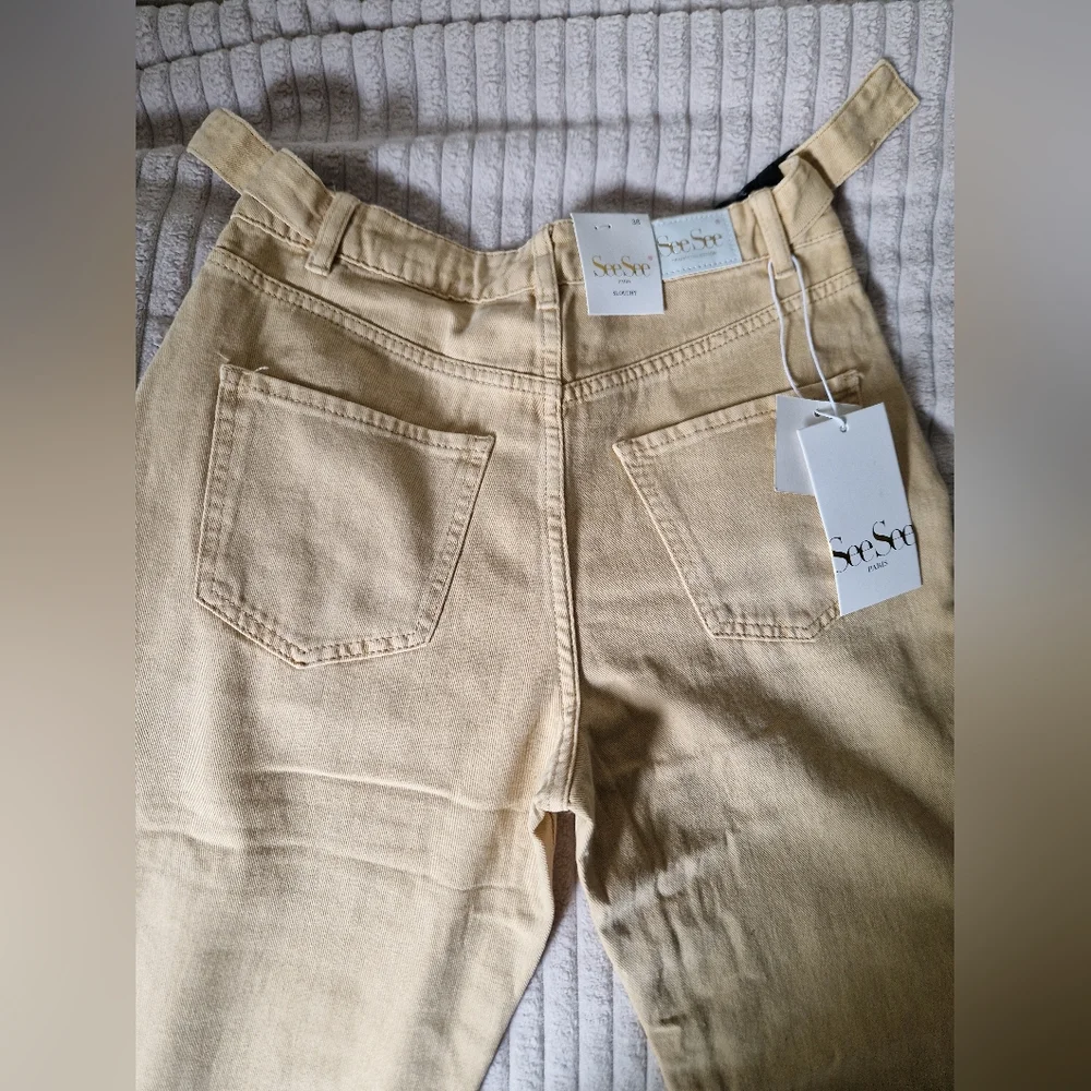 Straight leg cotton trousers - Picture 5 of 8